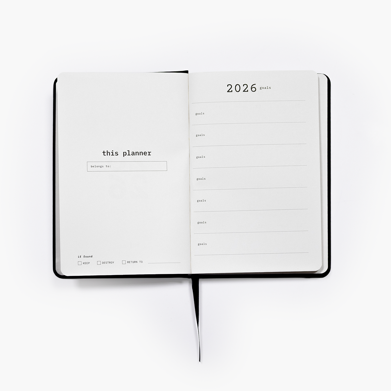 2026 Hardcover Planner