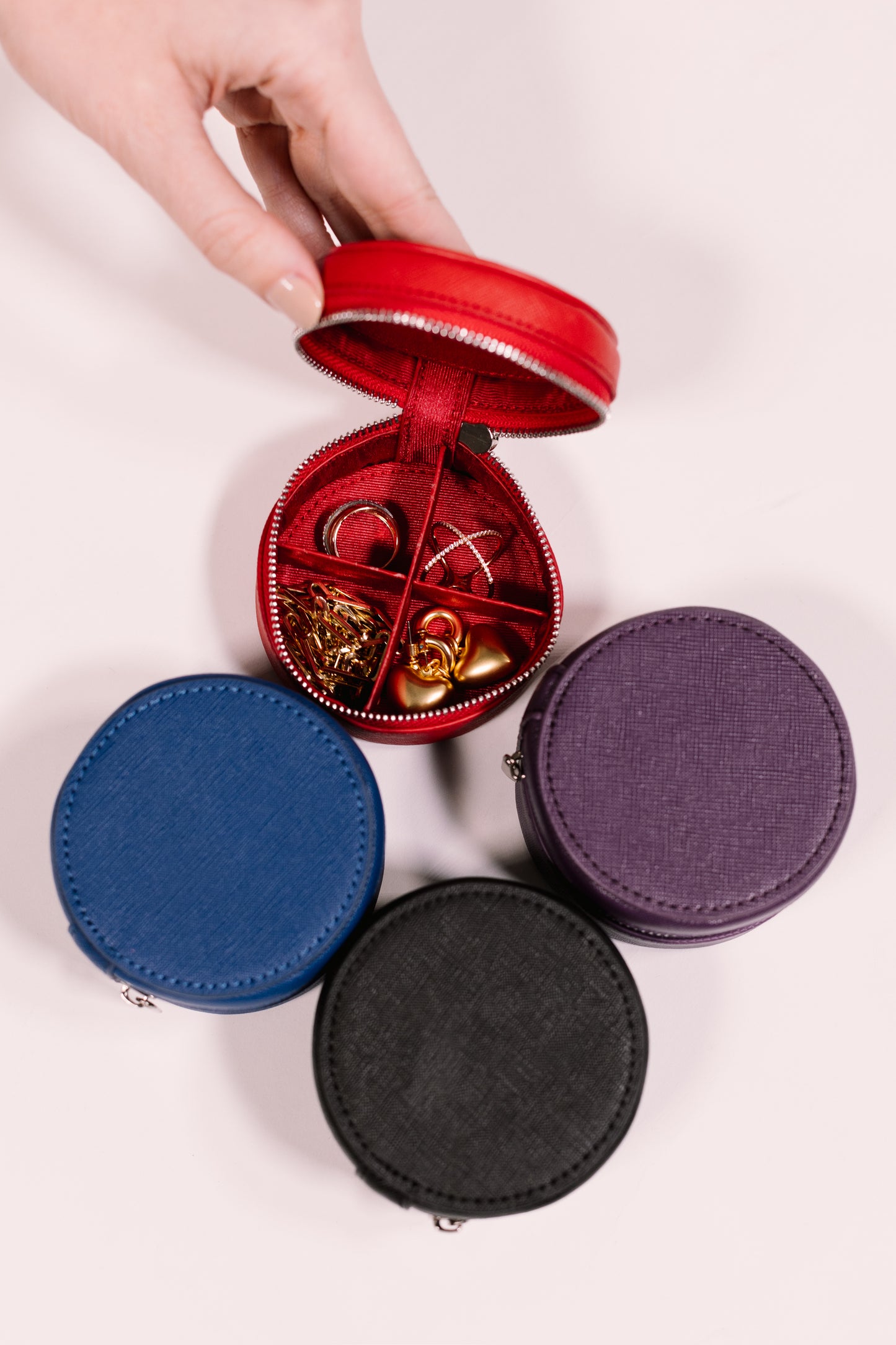 Mini Round Jewelry Case